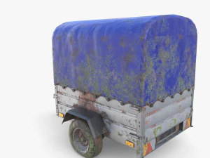 Cargo Trailer v1 weathered 3D Model