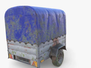 Cargo Trailer v1 weathered 3D Model