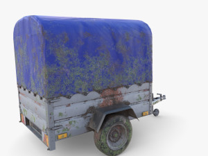 Cargo Trailer v1 weathered Model 3D