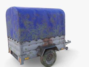 Cargo Trailer v1 weathered 3D Model