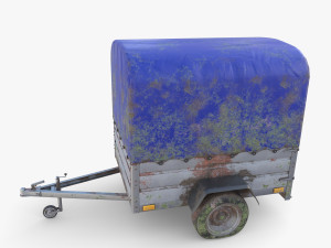 Cargo Trailer v1 weathered Model 3D