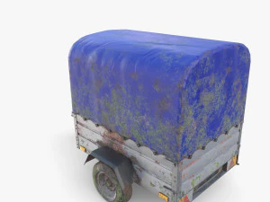 Cargo Trailer v1 weathered 3D Model