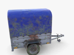 Cargo Trailer v1 weathered 3D Model