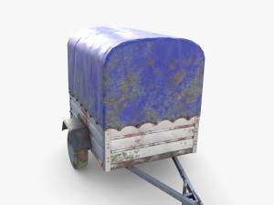 Cargo Trailer v1 weathered Model 3D