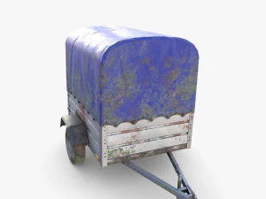 Cargo Trailer v1 weathered 3D Model
