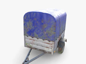 Cargo Trailer v1 weathered 3D Model