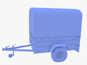 Cargo Trailer v1 weathered 3D Model