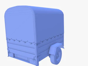 Cargo Trailer v1 weathered 3D Model