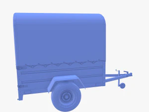 Cargo Trailer v1 weathered 3D Model