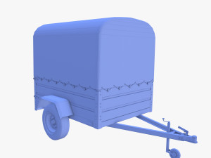 Cargo Trailer v1 weathered Model 3D