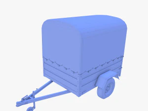 Cargo Trailer v1 weathered 3D Model
