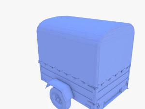 Cargo Trailer v1 weathered 3D Model