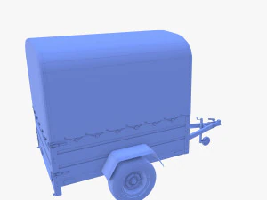 Cargo Trailer v1 weathered 3D Model