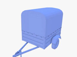 Cargo Trailer v1 weathered 3D Model