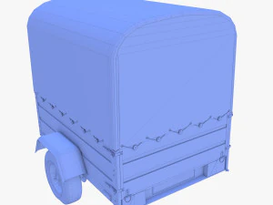 Cargo Trailer v1 weathered 3D Model