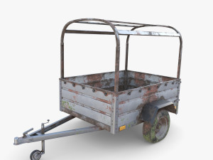 Cargo Trailer v2 weathered Modello 3D