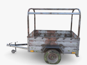 Cargo Trailer v2 weathered 3D 模型