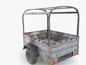 Cargo Trailer v2 weathered 3D 模型