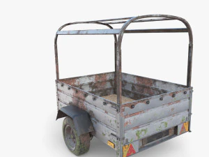 Trailer de carga v2 resistido Modelo 3D