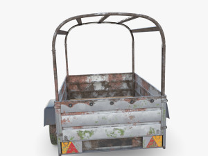 Cargo Trailer v2 weathered 3D 模型