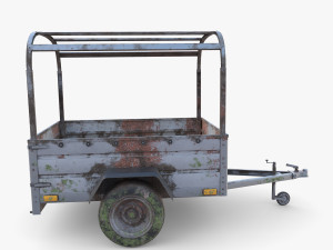 Cargo Trailer v2 weathered 3D 模型