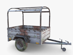 Cargo Trailer v2 weathered 3D 模型
