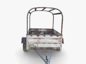 Cargo Trailer v2 weathered 3D 模型
