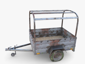 Cargo Trailer v2 weathered 3D 模型