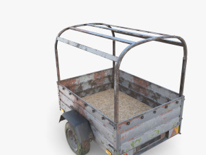 Cargo Trailer v2 weathered 3D 模型