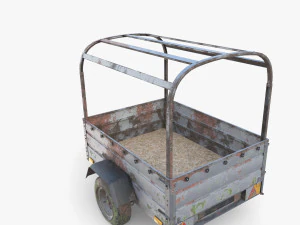 Trailer de carga v2 resistido Modelo 3D