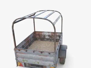 Trailer de carga v2 resistido Modelo 3D