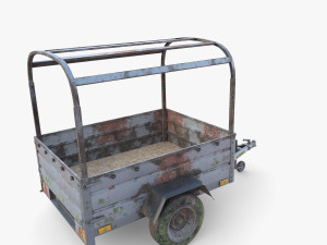 Cargo Trailer v2 weathered 3D 模型
