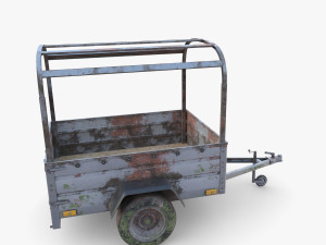 Cargo Trailer v2 weathered 3D 模型