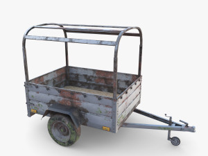 Cargo Trailer v2 weathered 3D 模型