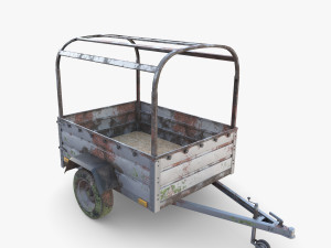 Cargo Trailer v2 weathered 3D 模型