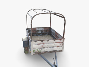 Cargo Trailer v2 weathered 3D 模型