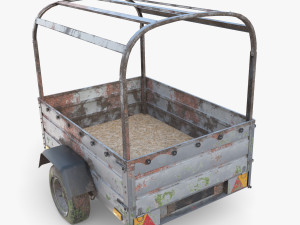 Cargo Trailer v2 weathered 3D 模型
