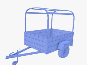 Cargo Trailer v2 weathered 3D 模型