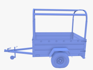Cargo Trailer v2 weathered 3D 模型