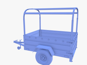 Cargo Trailer v2 weathered 3D 模型