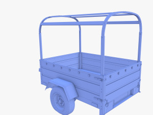 Cargo Trailer v2 weathered 3D 模型