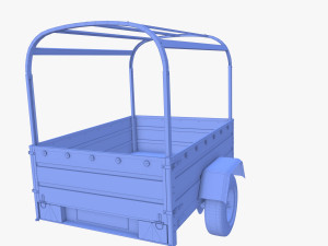 Cargo Trailer v2 weathered 3D 模型