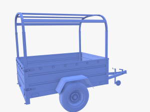 Cargo Trailer v2 weathered 3D 模型