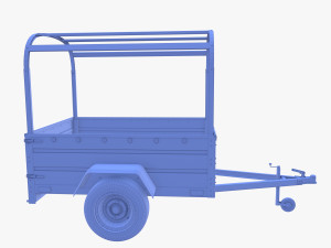 Cargo Trailer v2 weathered 3D 模型
