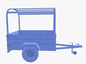 Trailer de carga v2 resistido Modelo 3D