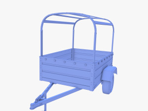 Cargo Trailer v2 weathered 3D 模型
