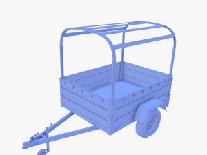 Cargo Trailer v2 weathered 3D 模型
