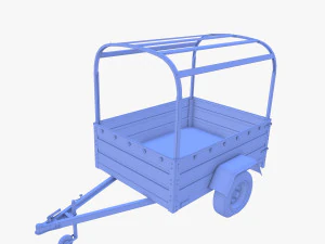 Trailer de carga v2 resistido Modelo 3D