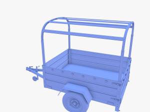 Cargo Trailer v2 weathered 3D 模型