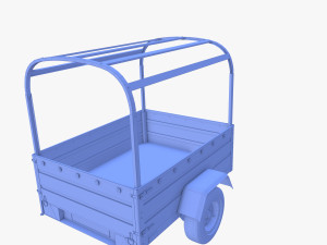 Cargo Trailer v2 weathered 3D 模型
